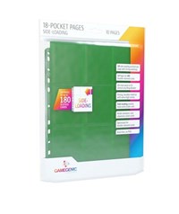GameGenic 18-Pocket Pages Side-Loading - Green (10-Pack) from GameGenic Protective Pages Pokemon card image