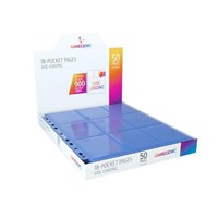 GameGenic 18-Pocket Pages Side-Loading Display Box - Blue (50-Pages) from GameGenic Protective Pages Pokemon card image