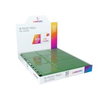 GameGenic 18-Pocket Pages Side-Loading Display Box - Green (50-Pages) from GameGenic Protective Pages Pokemon card image