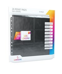 GameGenic 24-Pocket Pages Side-Loading - Black (10-Pack) from GameGenic Protective Pages Pokemon card image