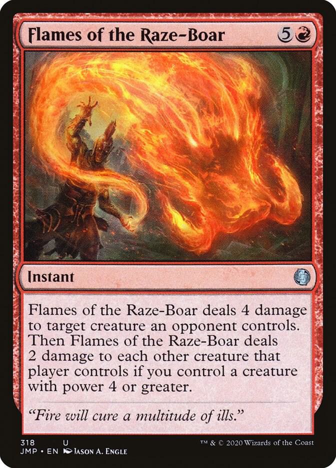 Flames of the Raze-Boar 318 card