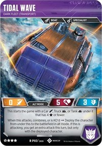 Tidal Wave - Dark Fleet (Transport) - Transformers Transformers Promos trading card