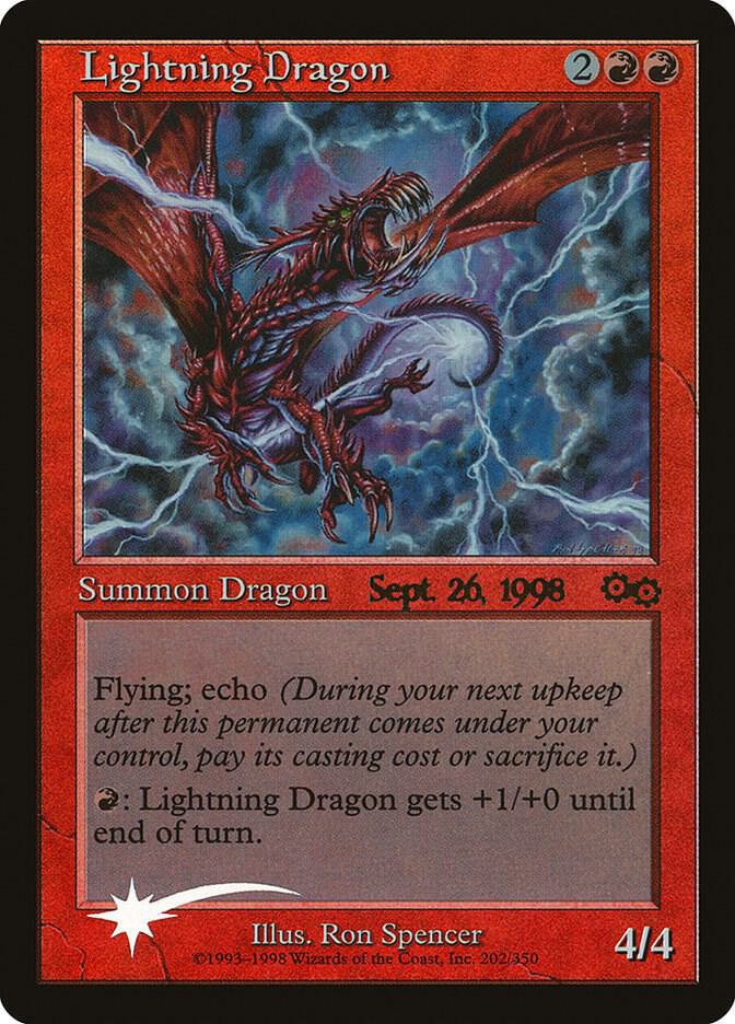マジック：ザ・ギャザリング Lightning Dragon foil Lightning Dragon - Prerelease Cards - Magic: The Gathering