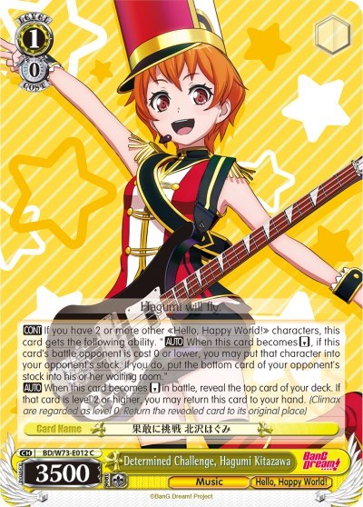 Determined Challenge, Hagumi Kitazawa