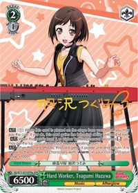 Hard Worker, Tsugumi Hazawa (SPM) (A) #BD/W73-E033SPMa from BanG Dream! Vol.2 Pokemon card image