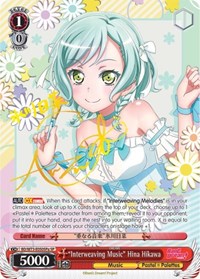 "Interweaving Music" Hina Hikawa (SP) (A) #BD/W73-E050SPa from BanG Dream! Vol.2 Pokemon card image
