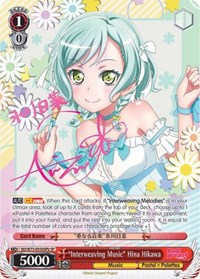 "Interweaving Music" Hina Hikawa (SP) (B) #BD/W73-E050SPb from BanG Dream! Vol.2 Pokemon card image