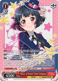 "Music of Bonds" Rimi Ushigome (SP) (B) #BD/W73-E052SPb from BanG Dream! Vol.2 Pokemon card image