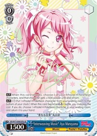 "Interweaving Music" Aya Maruyama (SP) (B) #BD/W73-E065SPb from BanG Dream! Vol.2 Pokemon card image