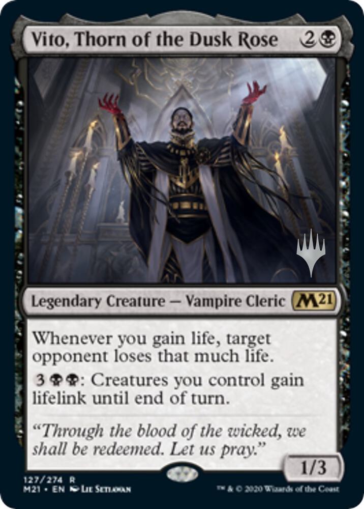 Vito, Thorn of the Dusk Rose - Promo Pack: Core Set 2021 - Magic