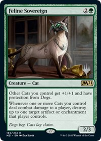 Feline Sovereign - Promo Pack: Core Set 2021 - Magic: The Gathering card