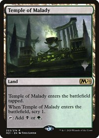 Temple of Malady - Promo Pack: Core Set 2021 - Magic: The Gathering card