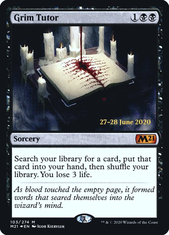Grim Tutor #103s — Core Set 2021 Promos