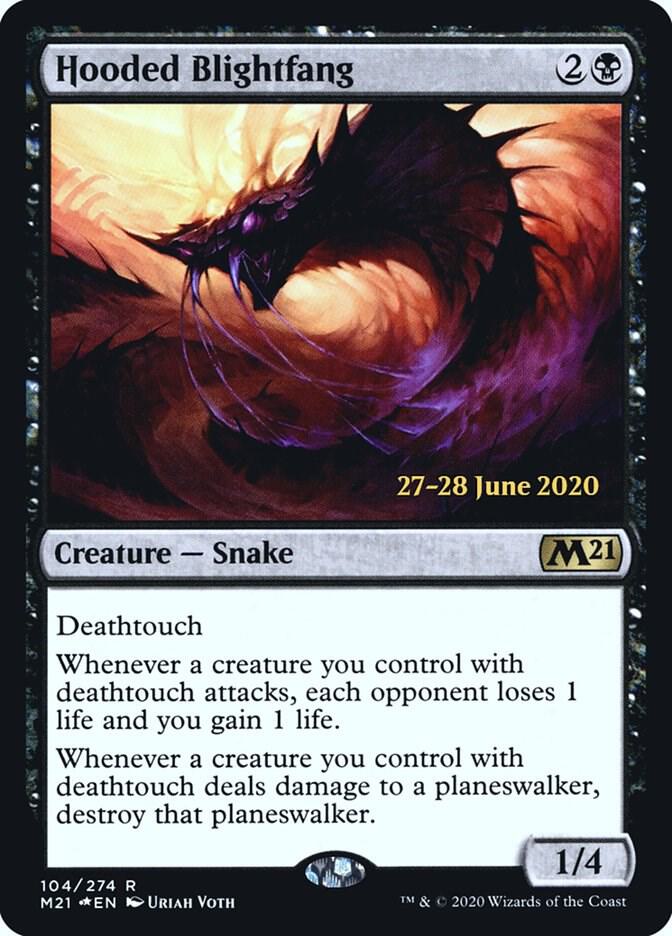 Hooded Blightfang #104s — Core Set 2021 Promos