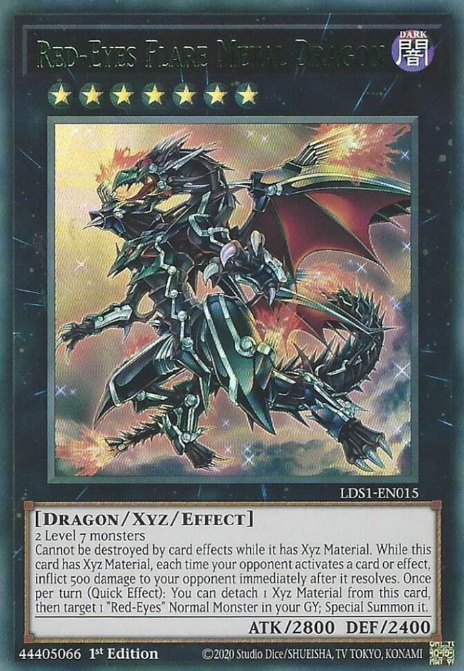 Red-Eyes Flare Metal Dragon (Green) - Legendary Duelists: Season 1
