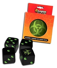 Iconic Dice Tin (16mm): Biohazard · Legion Premium Supplies: Dice Tins