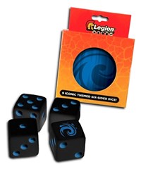 Iconic Dice Tin (16mm): Water · Legion Premium Supplies: Dice Tins