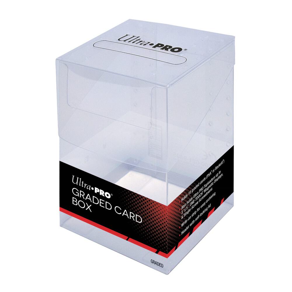 graded card box 4 Row Graded Card Case Storage Box for 150 Graded Sports Trading Cards Fireproof