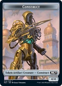 Construct // Zombie Double-Sided Token - Core Set 2021 - Magic: The Gathering card