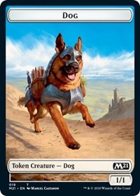 Dog // Weird Double-Sided Token - Core Set 2021 - Magic: The Gathering card