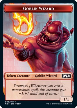 Goblin Wizard // Griffin Double-Sided Token