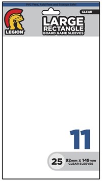 Legion Premium Supplies Board Game Sleeves Clear Board Game Sleeves - Large Rectangle (25-Pack)