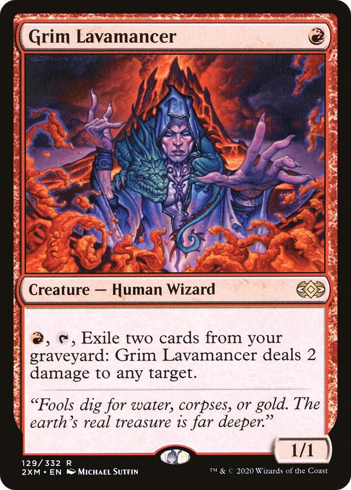 Grim Lavamancer 129 card