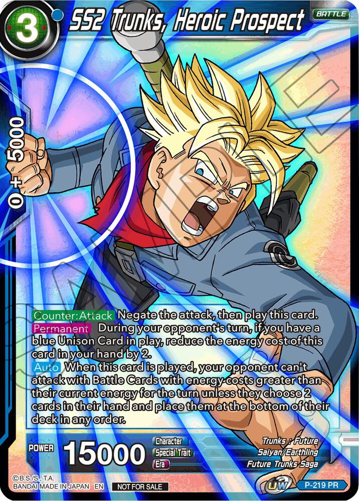 SS2 Trunks, Heroic Prospect (Alternate Art) - Promotion Cards