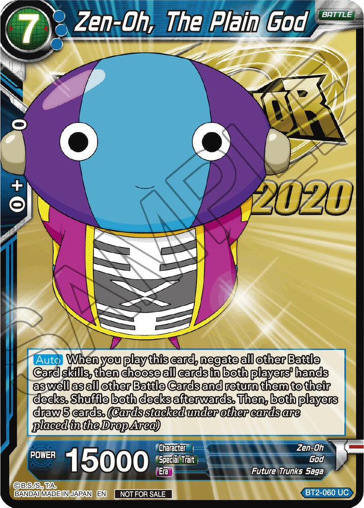 Zen-Oh, The Plain God #BT2-060 — Tournament Promotion Cards