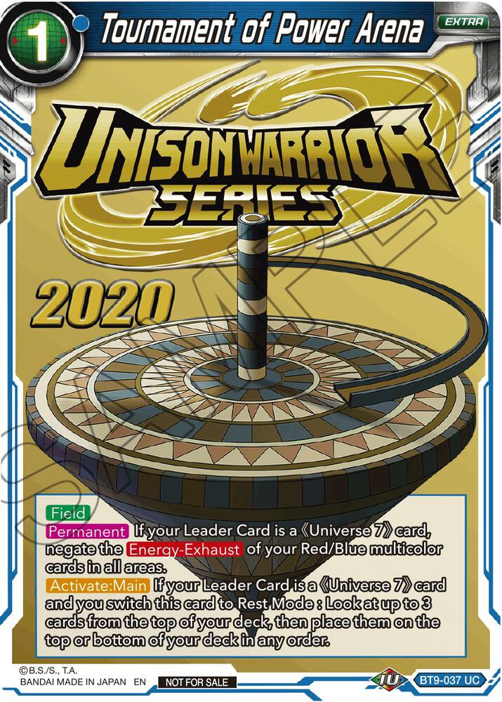 Tournament of Power Arena #BT9-037 — Tournament Promotion Cards