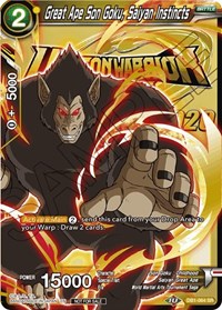 Great Ape Son Goku, Saiyan Instincts card art