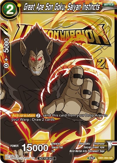 Great Ape Son Goku, Saiyan Instincts