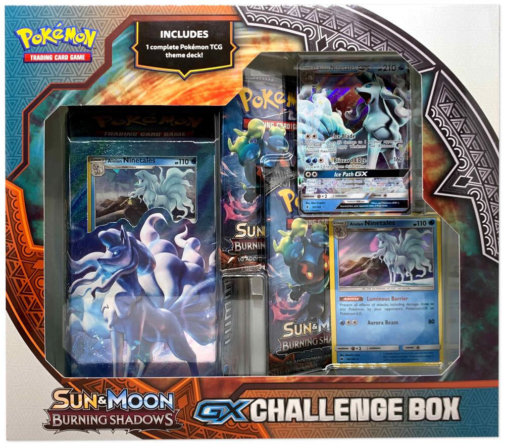 Alolan Ninetales GX Challenge Box - SM - Burning Shadows - Pokemon