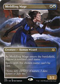 Meddling Mage (Borderless) (Double Masters)