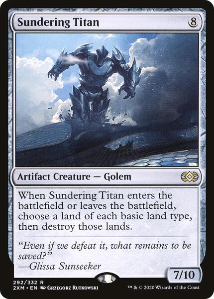 Sundering Titan - Double Masters - Magic: The Gathering