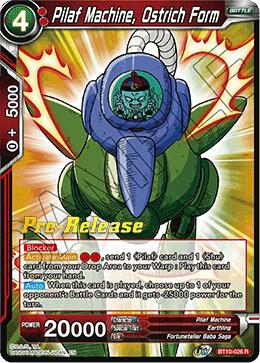 Pilaf Machine, Ostrich Form #BT10-026 — Rise of the Unison Warrior Pre-Release Cards
