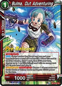 Bulma, Out Adventuring #BT10-012 — Rise of the Unison Warrior Pre-Release Cards