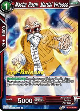 Master Roshi, Martial Virtuoso #BT10-010 — Rise of the Unison Warrior Pre-Release Cards