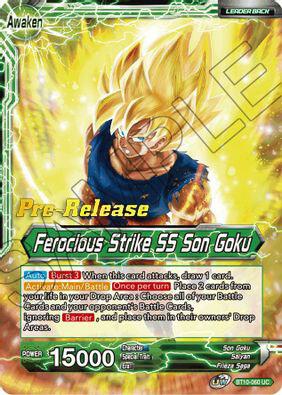 Son Goku // Ferocious Strike SS Son Goku #BT10-060 — Rise of the Unison Warrior Pre-Release Cards