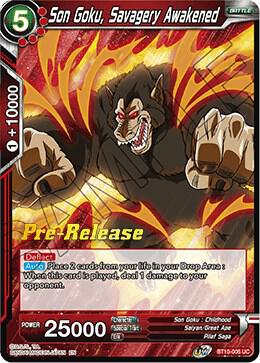 Son Goku, Savagery Awakened #BT10-006 — Rise of the Unison Warrior Pre-Release Cards