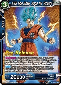 SSB Son Goku, Hope for Victory card art