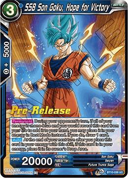 SSB Son Goku, Hope for Victory #BT10-036 — Rise of the Unison Warrior Pre-Release Cards