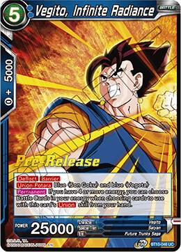 Vegito, Infinite Radiance #BT10-046 — Rise of the Unison Warrior Pre-Release Cards