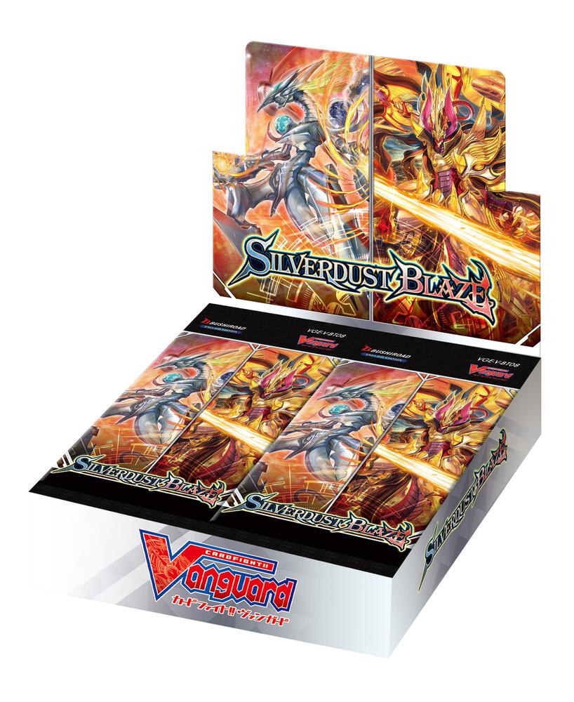 silverdust blaze booster box Cardfight Vanguard VGE-V-BT08 Display of 16 Packs Toys 16 booster packsEach pack contains 7 random cards Cardfight Vanguard Silverdust Blaze CFV