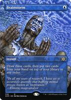 Brainstorm (Borderless) - Double Masters - Magic: The Gathering