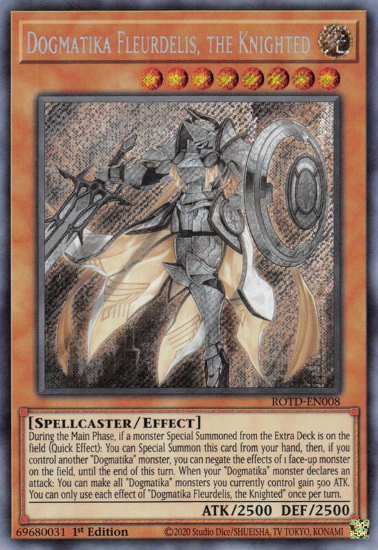 thumbnail image 2 of Yu-Gi-Oh! Dogmatika Fleurdelis, The Thunderbolt – DOOD-EN026 – Secret Rare – 1st Edition 2 of 3