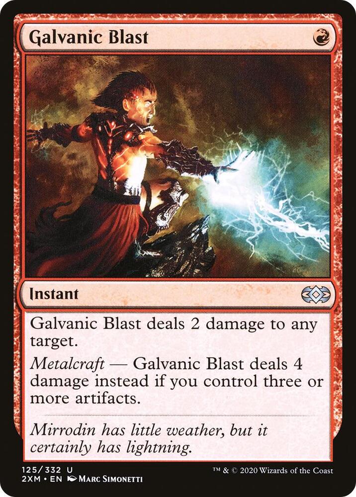 Galvanic Blast 125 card