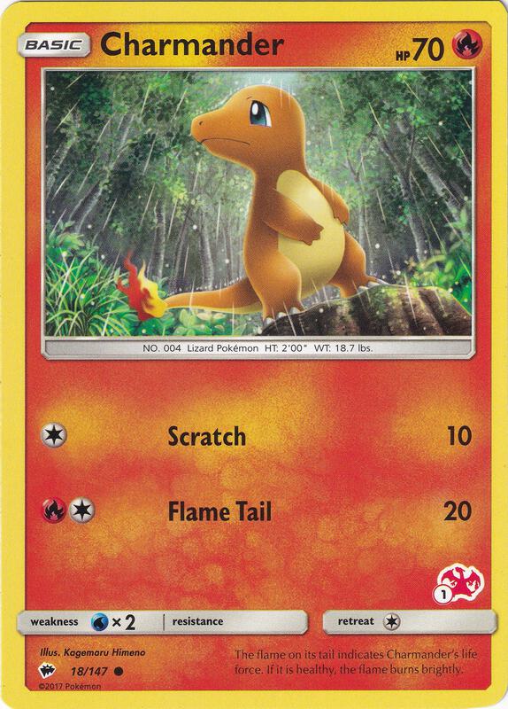 Charmander - 18/147 (#1 Charizard Stamped) 018/147 from Battle Academy