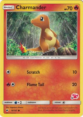 Charmander - 18/147 (#16 Charizard Stamped)