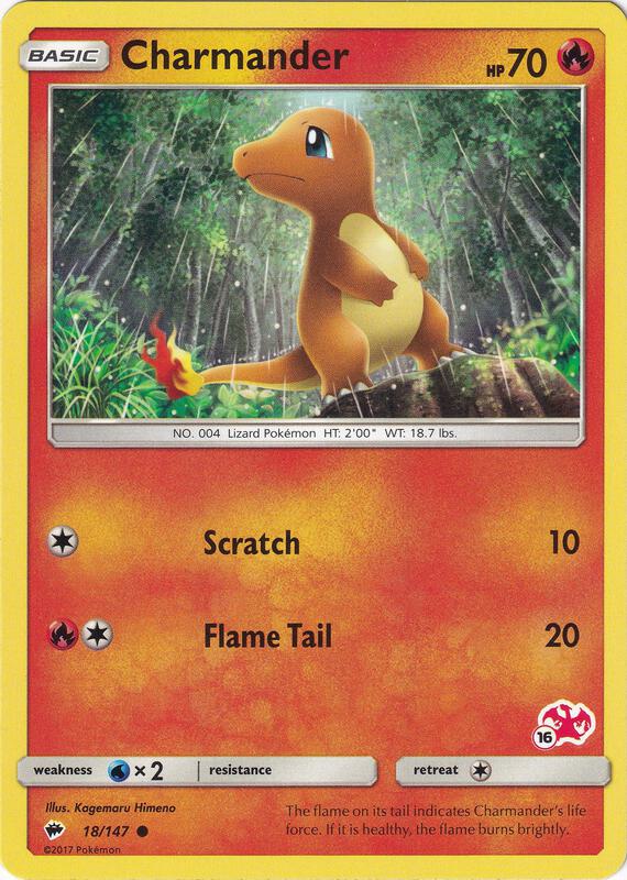 Charmander - 18/147 (#16 Charizard Stamped) 018/147 from Battle Academy